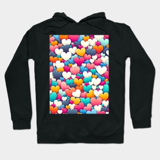 Colorful Hearts Hoodie